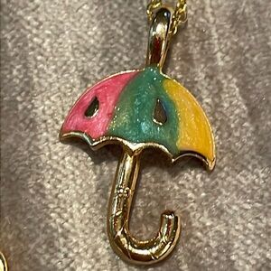Colorful Umbrella Necklace 18”